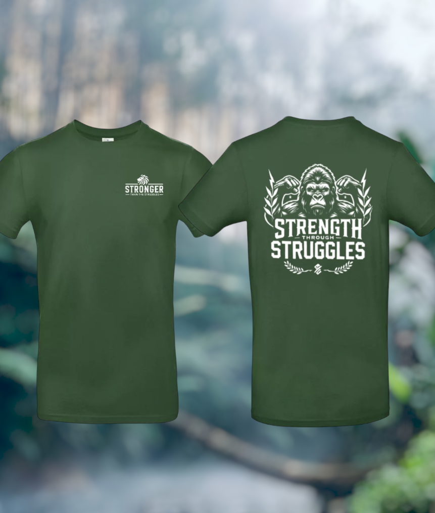 Strength Through Struggles Heren T-Shirt - Classic Edition (Witte logo's)