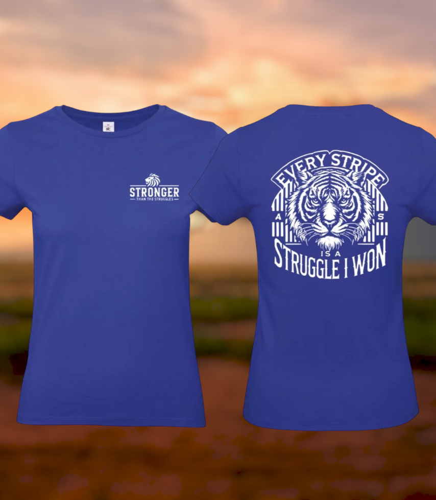 Earned Stripes Dames T-Shirt - Classic Edition (Witte Logo's)