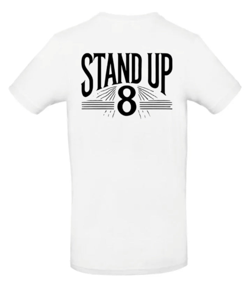 Rise Again Heren T-Shirt – Classic Edition ( Witte & Zwarte Logo's)