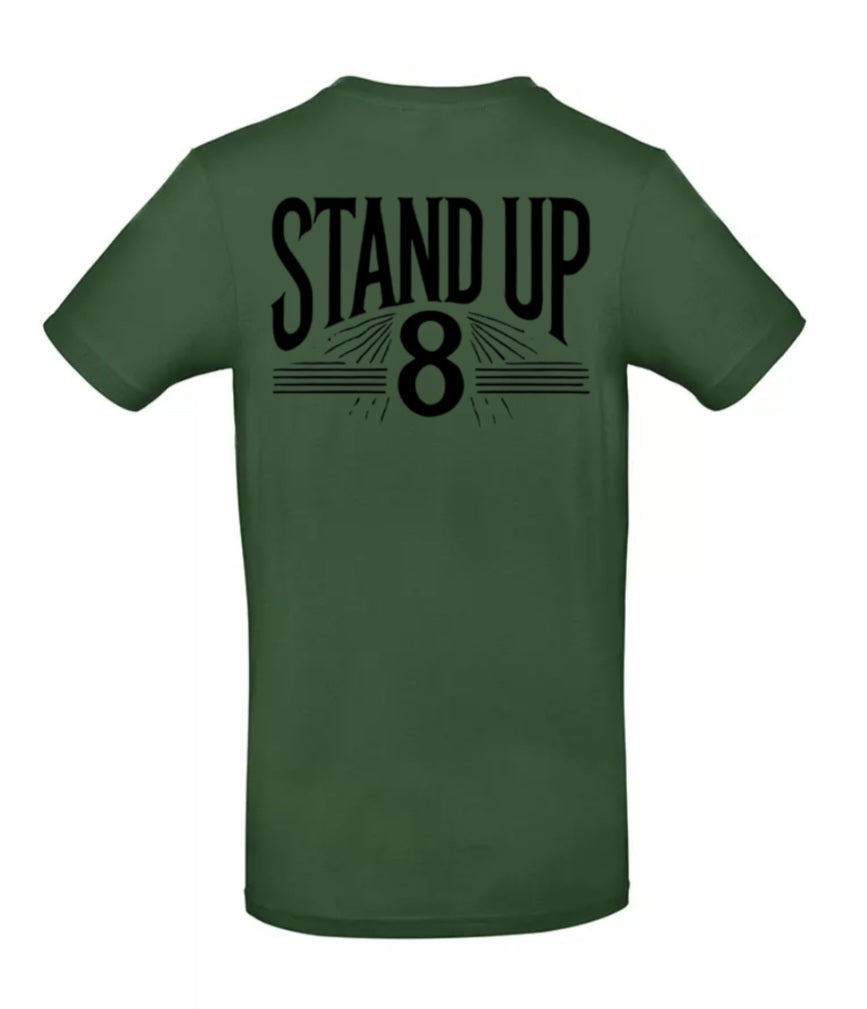 Rise Again Heren T-Shirt – Classic Edition ( Witte & Zwarte Logo's)