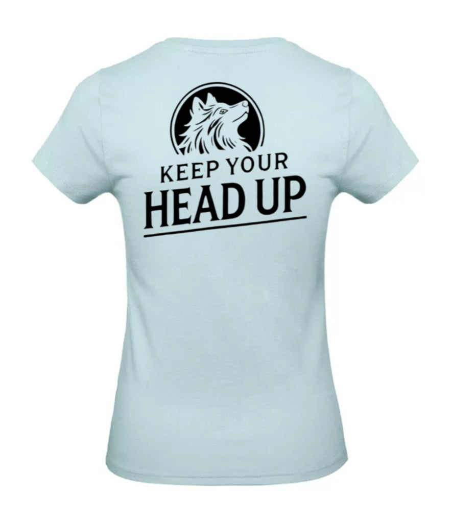 Keep Your Head Up Dames T-Shirt - Classic Edition (Witte & Zwarte Logo's)