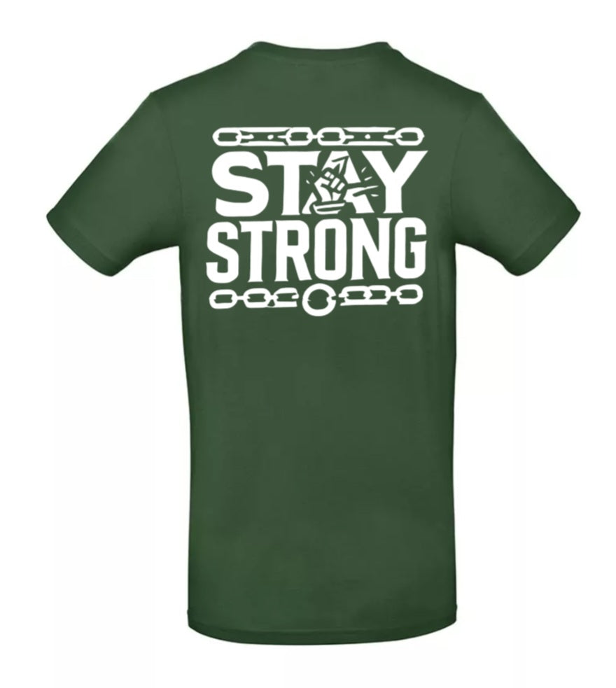 Stay Strong Heren T-Shirt - Classic Edition( Witte & Zwarte Logo's)