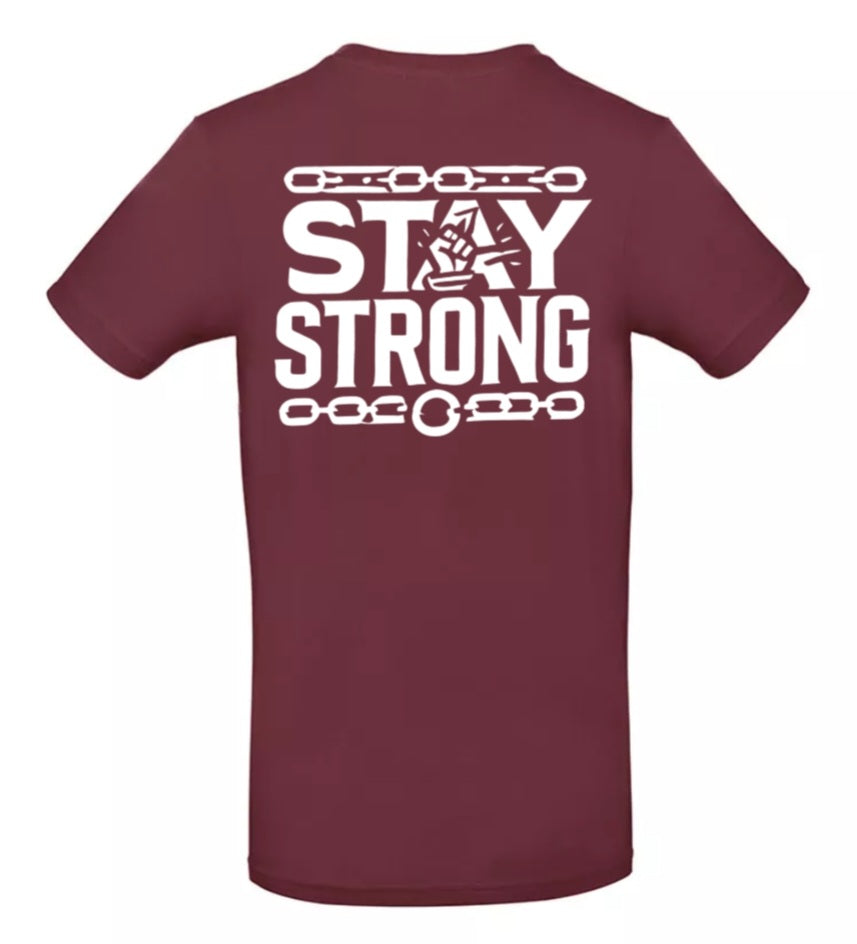Stay Strong Heren T-Shirt - Classic Edition( Witte & Zwarte Logo's)