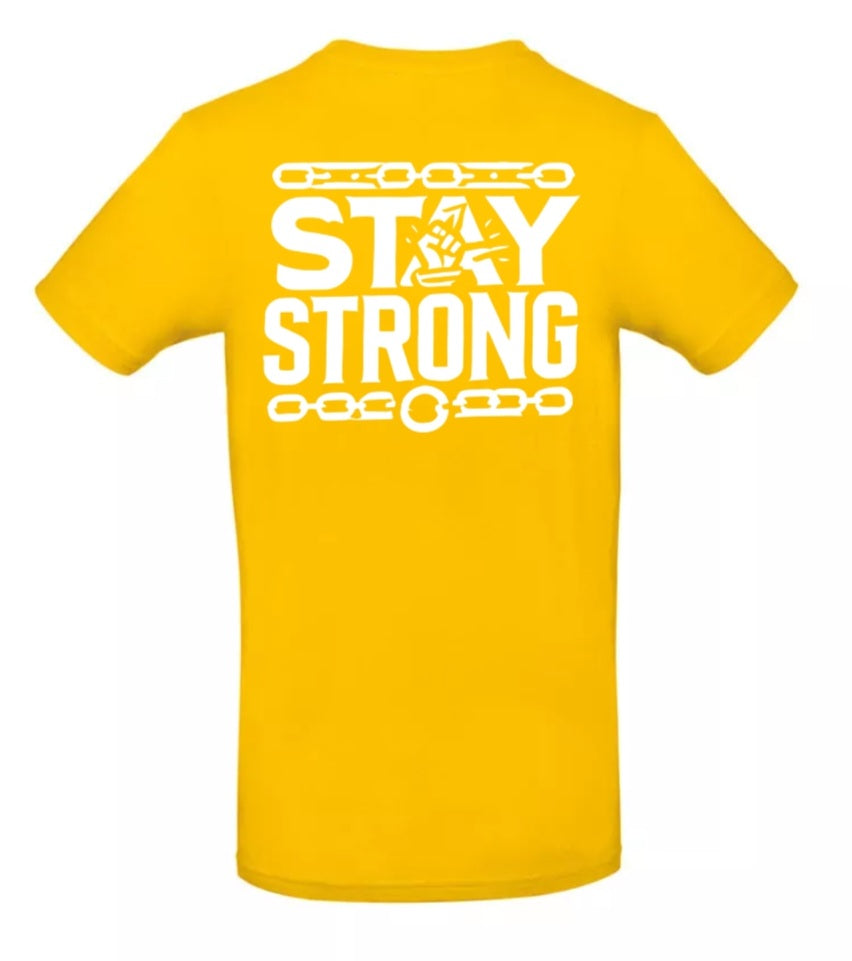 Stay Strong Heren T-Shirt - Classic Edition( Witte & Zwarte Logo's)
