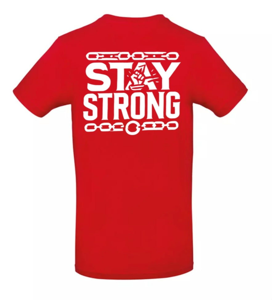 Stay Strong Heren T-Shirt - Classic Edition( Witte & Zwarte Logo's)
