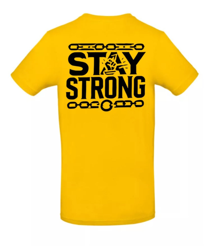 Stay Strong Heren T-Shirt - Classic Edition( Witte & Zwarte Logo's)