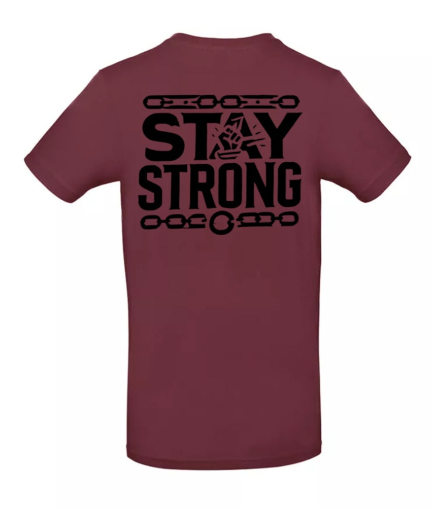 Stay Strong Heren T-Shirt - Classic Edition( Witte & Zwarte Logo's)