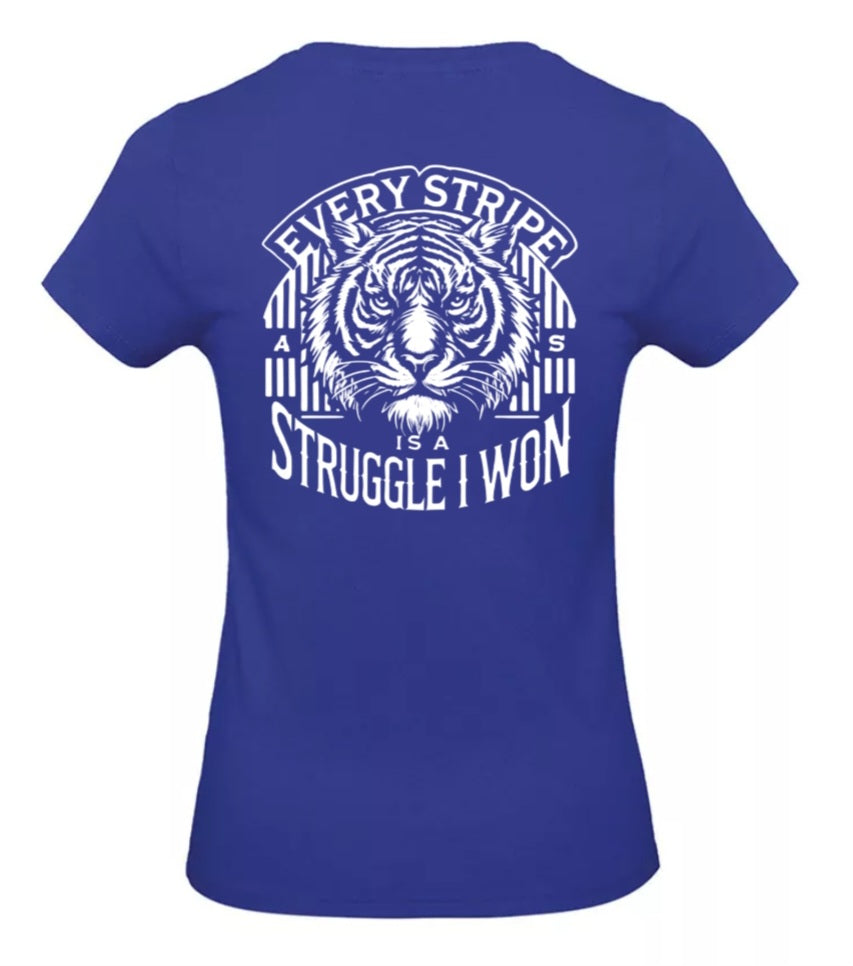 Earned Stripes Dames T-Shirt - Classic Edition (Witte Logo's)