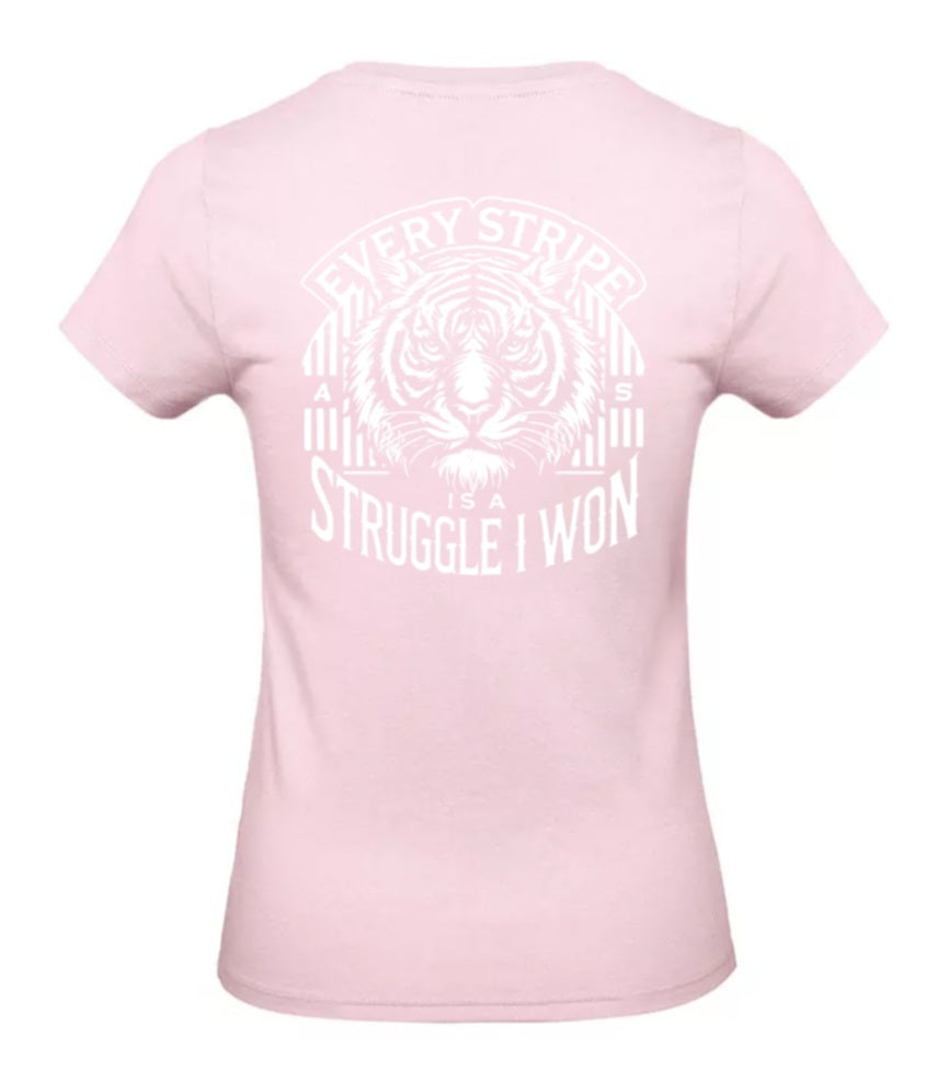 Earned Stripes Dames T-Shirt - Classic Edition (Witte Logo's)