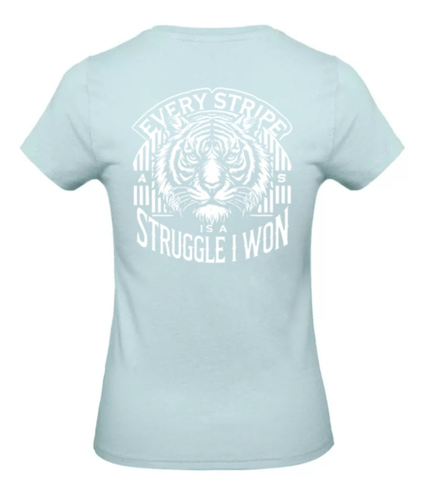 Earned Stripes Dames T-Shirt - Classic Edition (Witte Logo's)