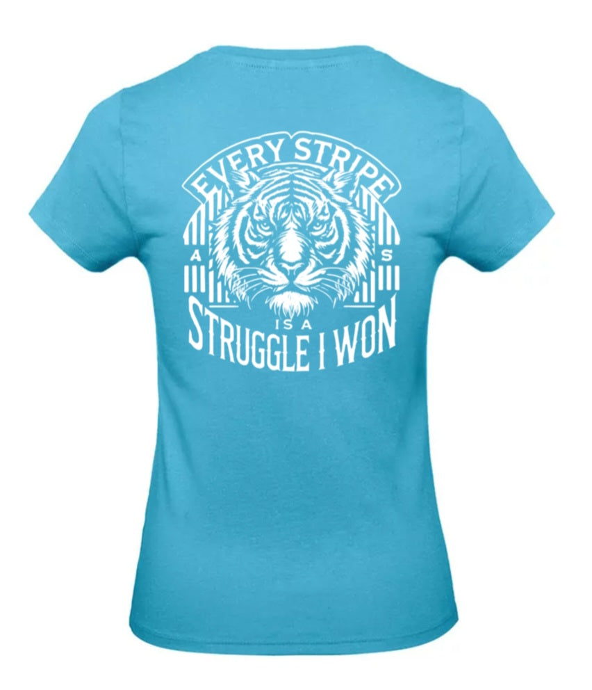 Earned Stripes Dames T-Shirt - Classic Edition (Witte Logo's)