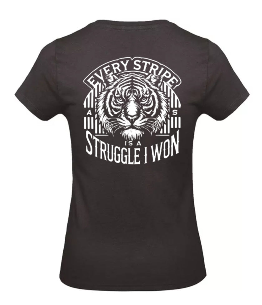 Earned Stripes Dames T-Shirt - Classic Edition (Witte Logo's)