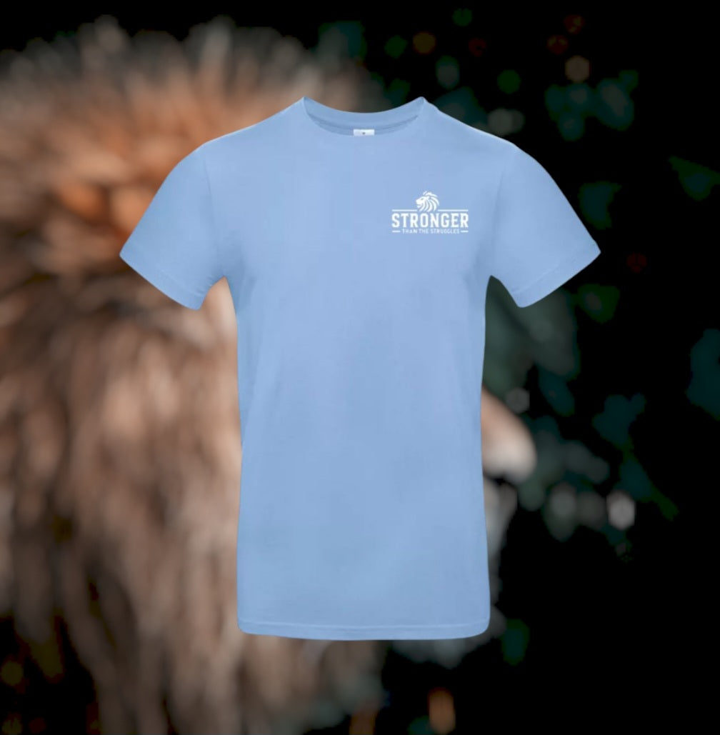 Stronger Than The Struggles Heren T-Shirt - Classic Edition (Witte & Zwarte logo)