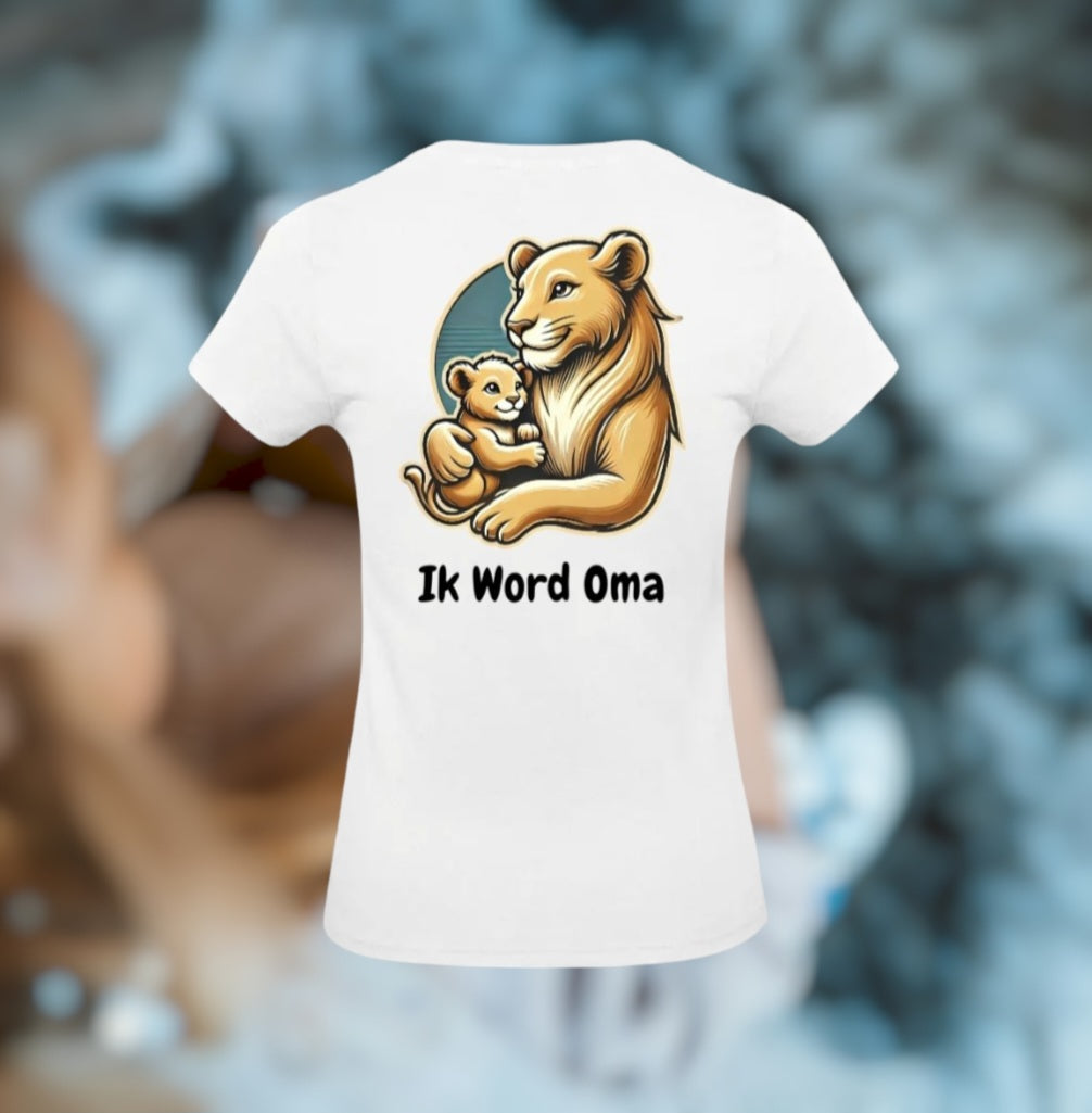 Ik Word Oma Dames T-Shirt - Animals Edition