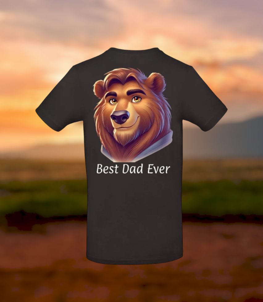 Best Dad Ever Heren T-Shirt - Animals Edition