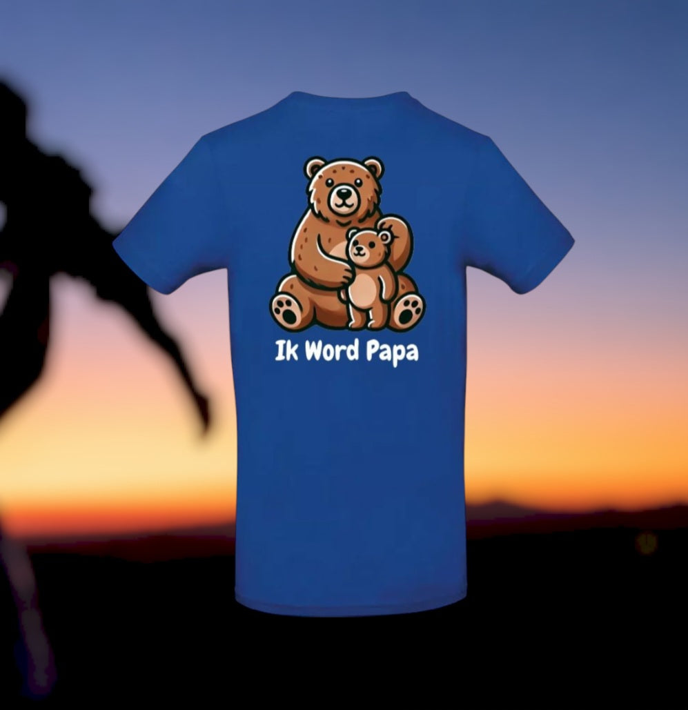 Ik Word Papa Heren T-Shirt - Animals Edition