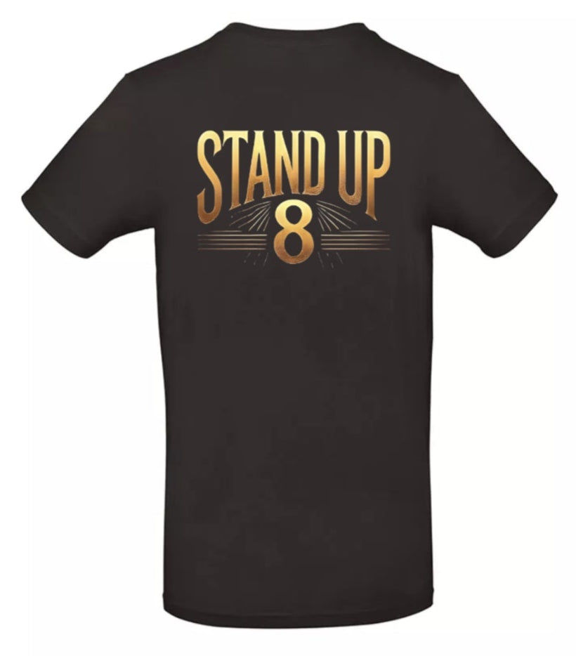 Rise Again Heren T-Shirt - Power Edition (Gouden logo's)