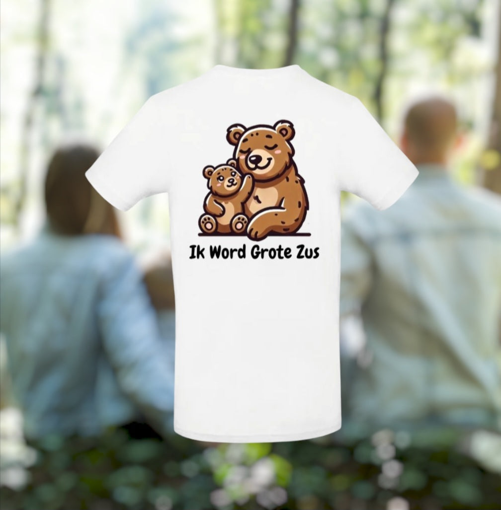 Ik Word Grote Zus Meisjes T-Shirt – Animals Edition