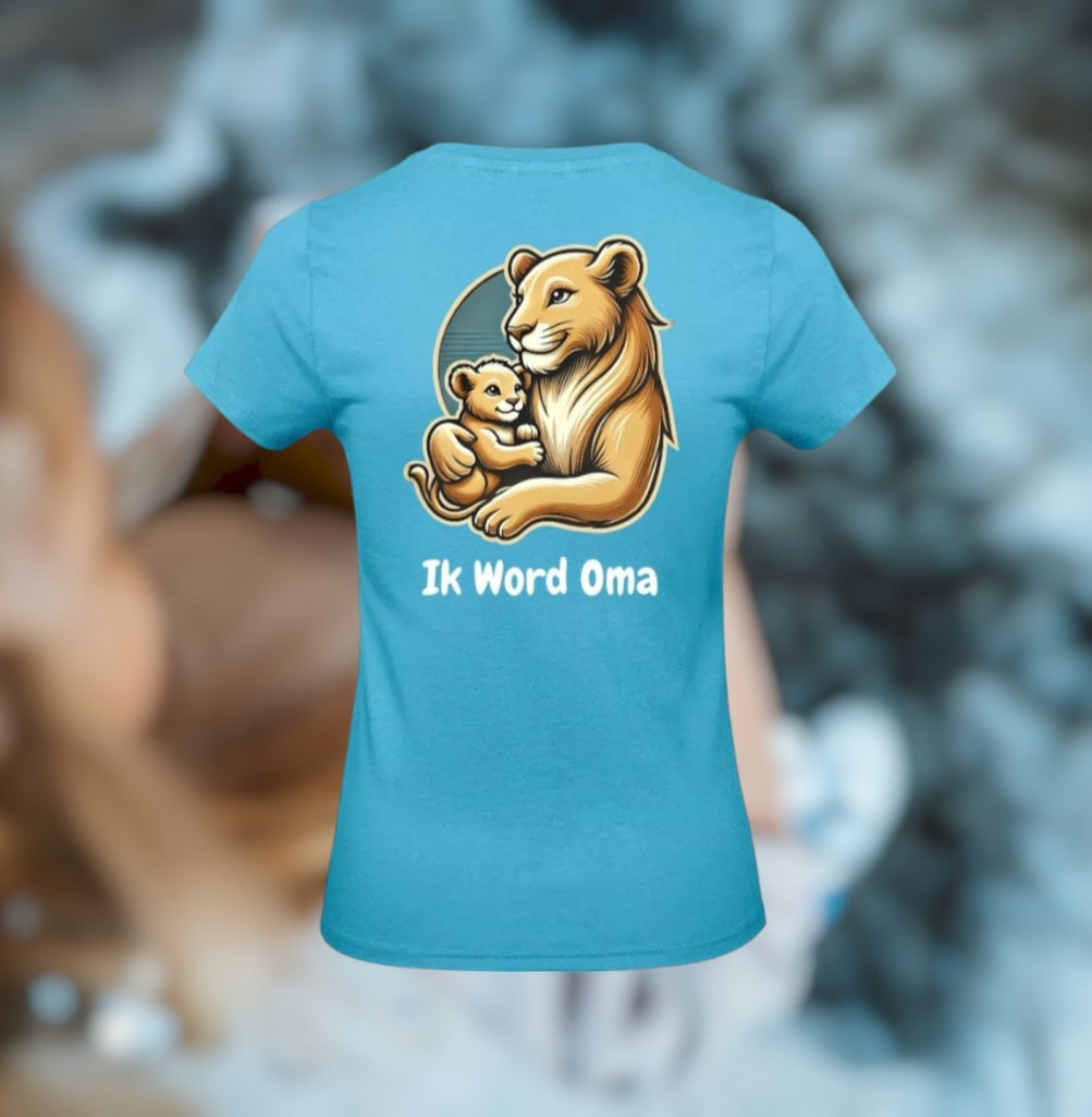 Ik Word Oma Dames T-Shirt - Animals Edition
