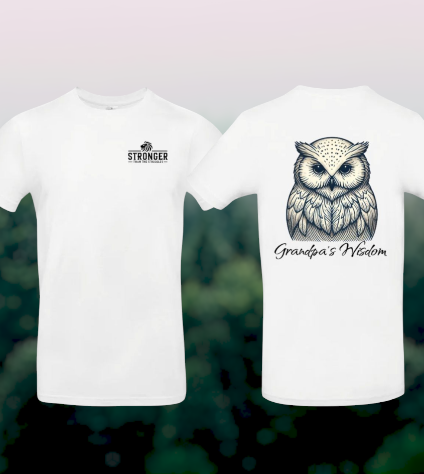 Grandpa's Wisdom Heren T-Shirt - Owl Edition