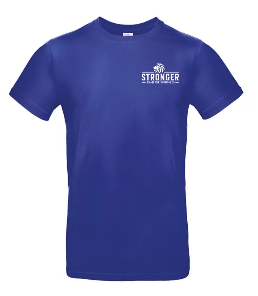 Stronger Than The Struggles Heren T-Shirt - Classic Edition (Witte & Zwarte logo)