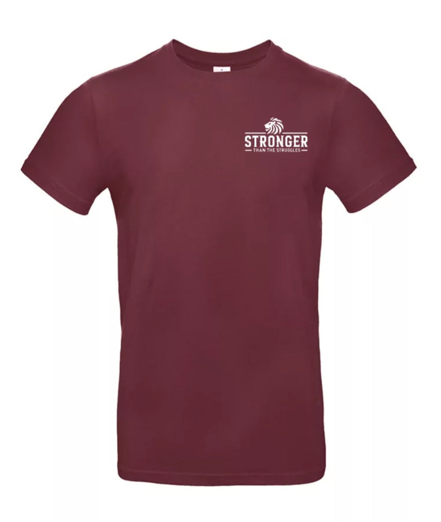 Stronger Than The Struggles Heren T-Shirt - Classic Edition (Witte & Zwarte logo)