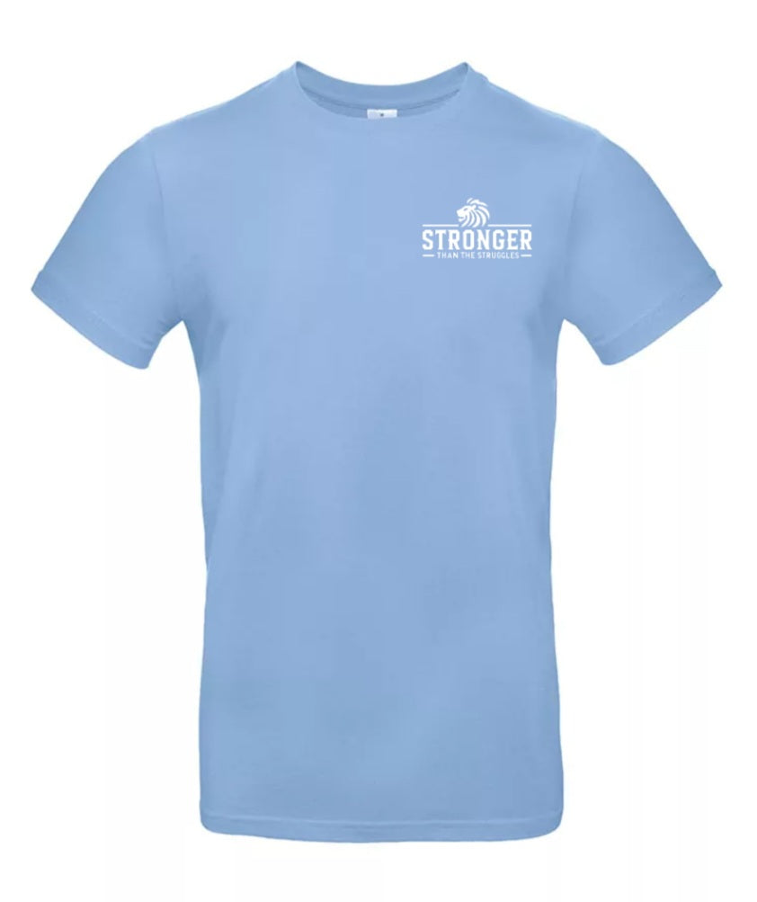 Stronger Than The Struggles Heren T-Shirt - Classic Edition (Witte & Zwarte logo)