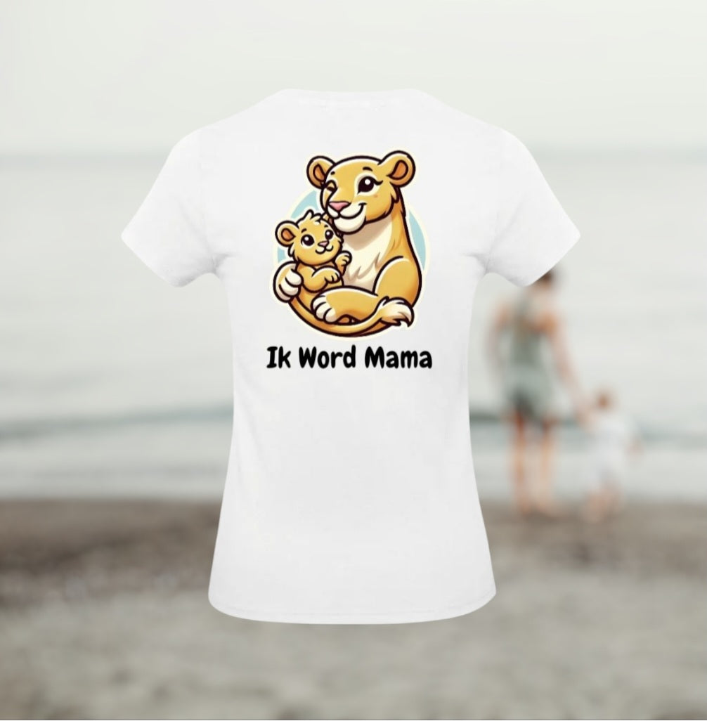 Ik Word Mama Dames T-Shirt - Animals Edition