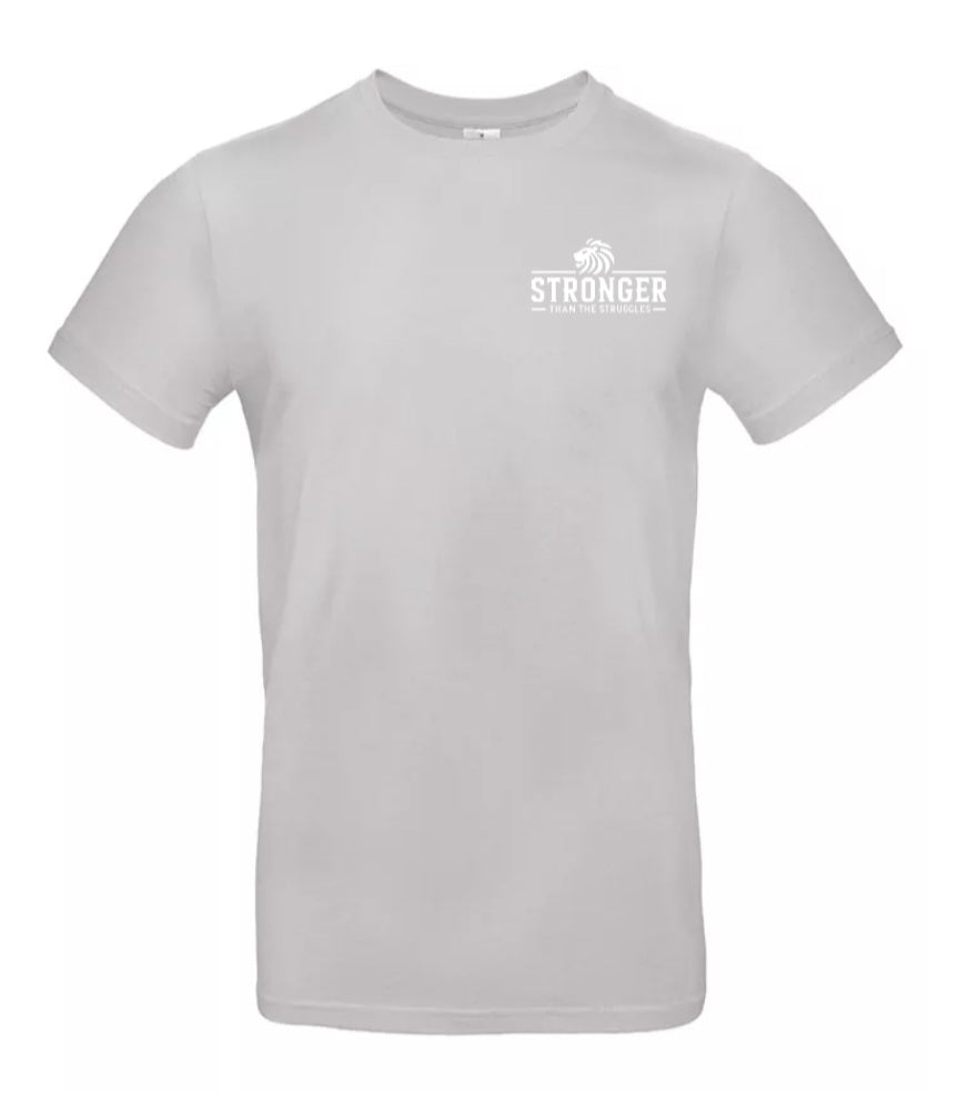 Stronger Than The Struggles Heren T-Shirt - Classic Edition (Witte & Zwarte logo)