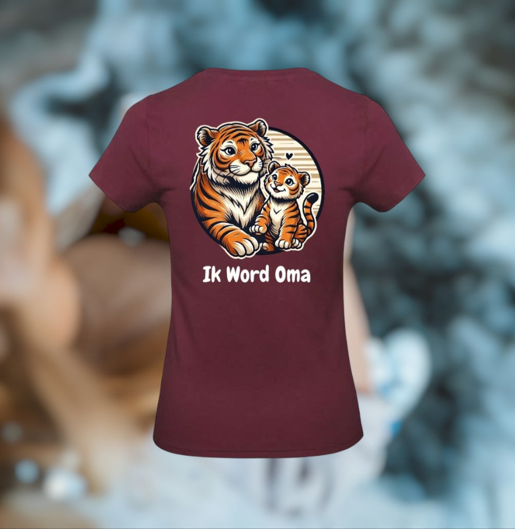 Ik Word Oma Dames T-Shirt - Animals Edition