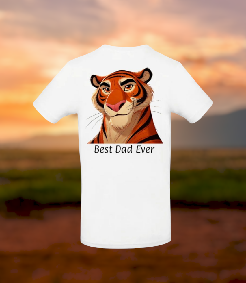 Best Dad Ever Heren T-Shirt - Animals Edition