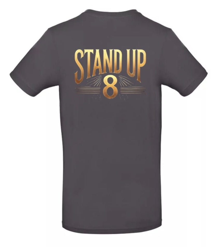 Rise Again Heren T-Shirt - Power Edition (Gouden logo's)