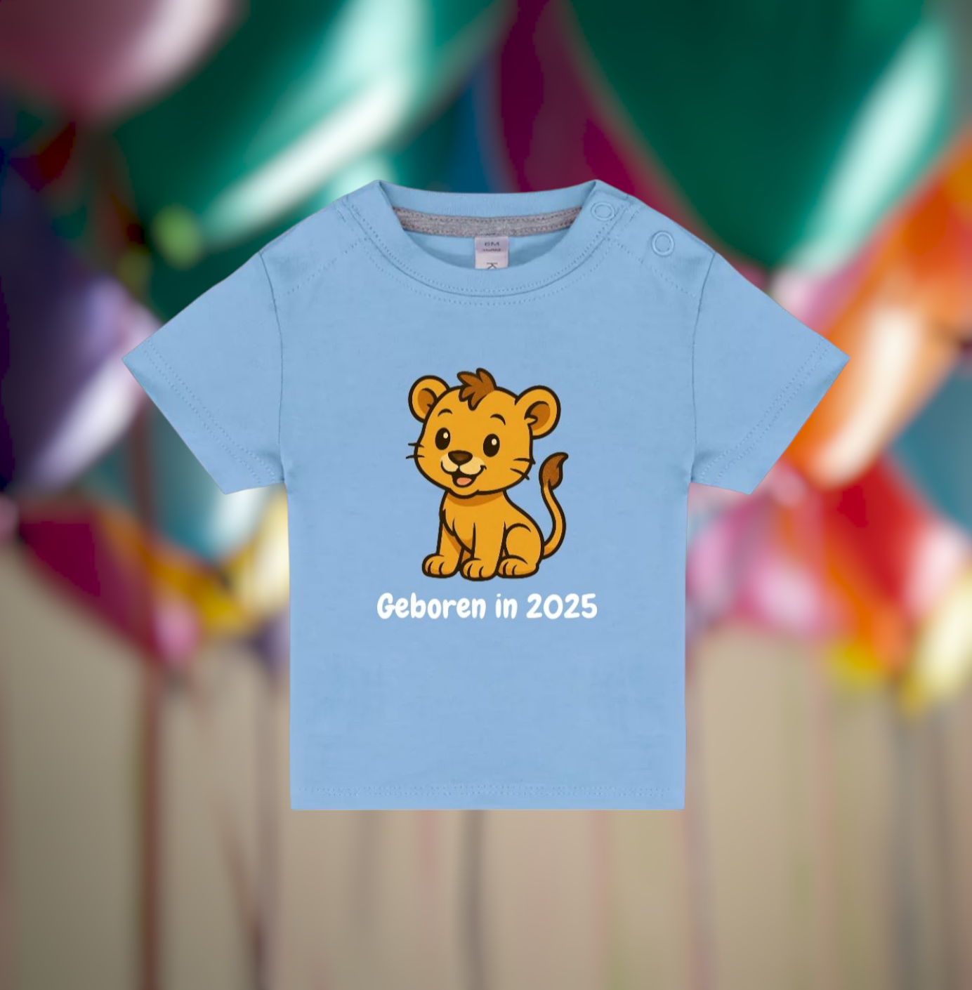 Geboren In 2025 Baby T-Shirt – Animals Edition
