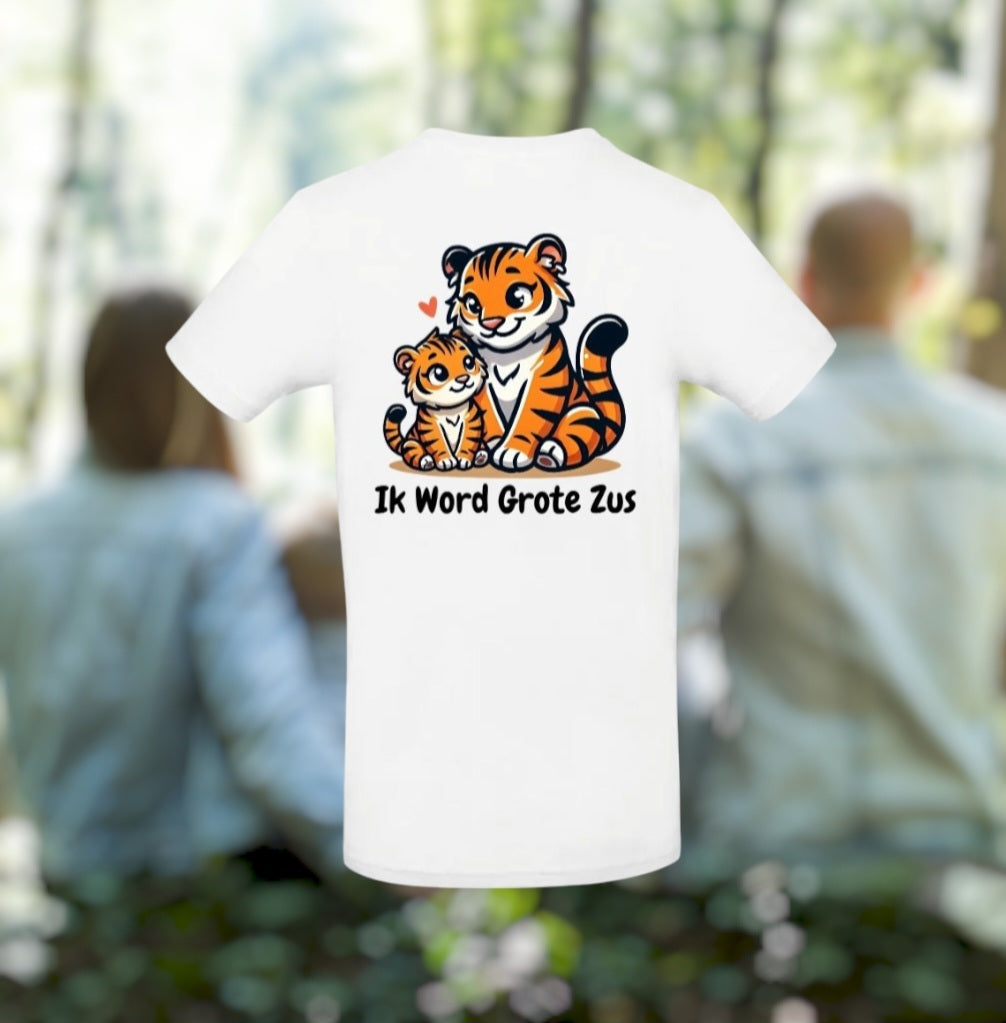 Ik Word Grote Zus Meisjes T-Shirt – Animals Edition