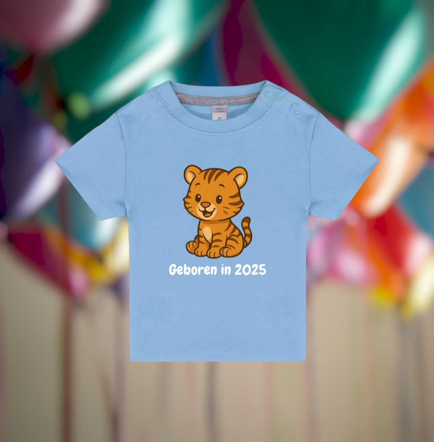 Geboren In 2025 Baby T-Shirt – Animals Edition