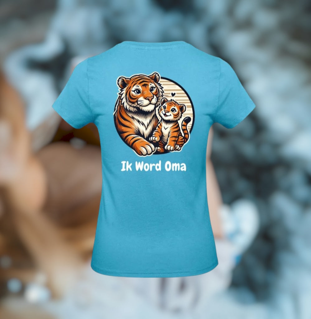 Ik Word Oma Dames T-Shirt - Animals Edition