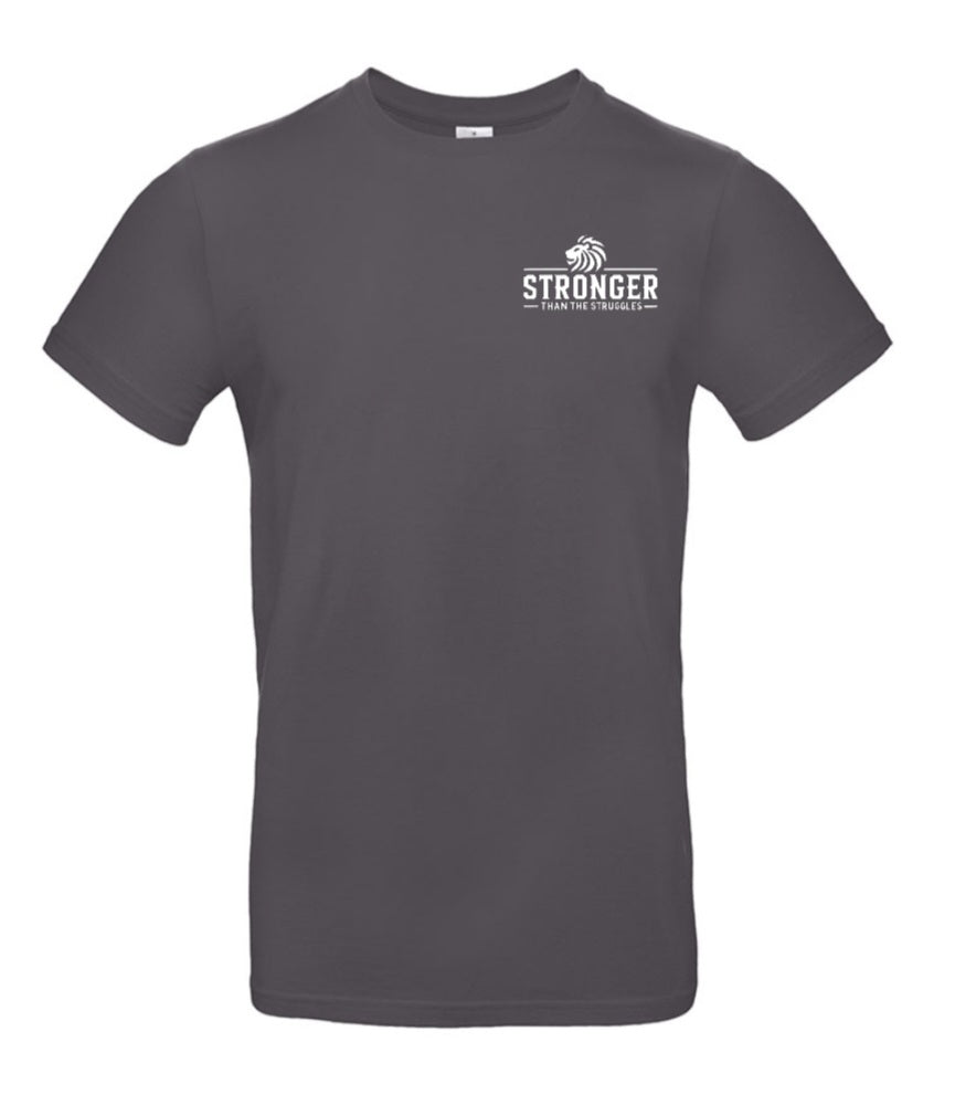 Stronger Than The Struggles Heren T-Shirt - Classic Edition (Witte & Zwarte logo)