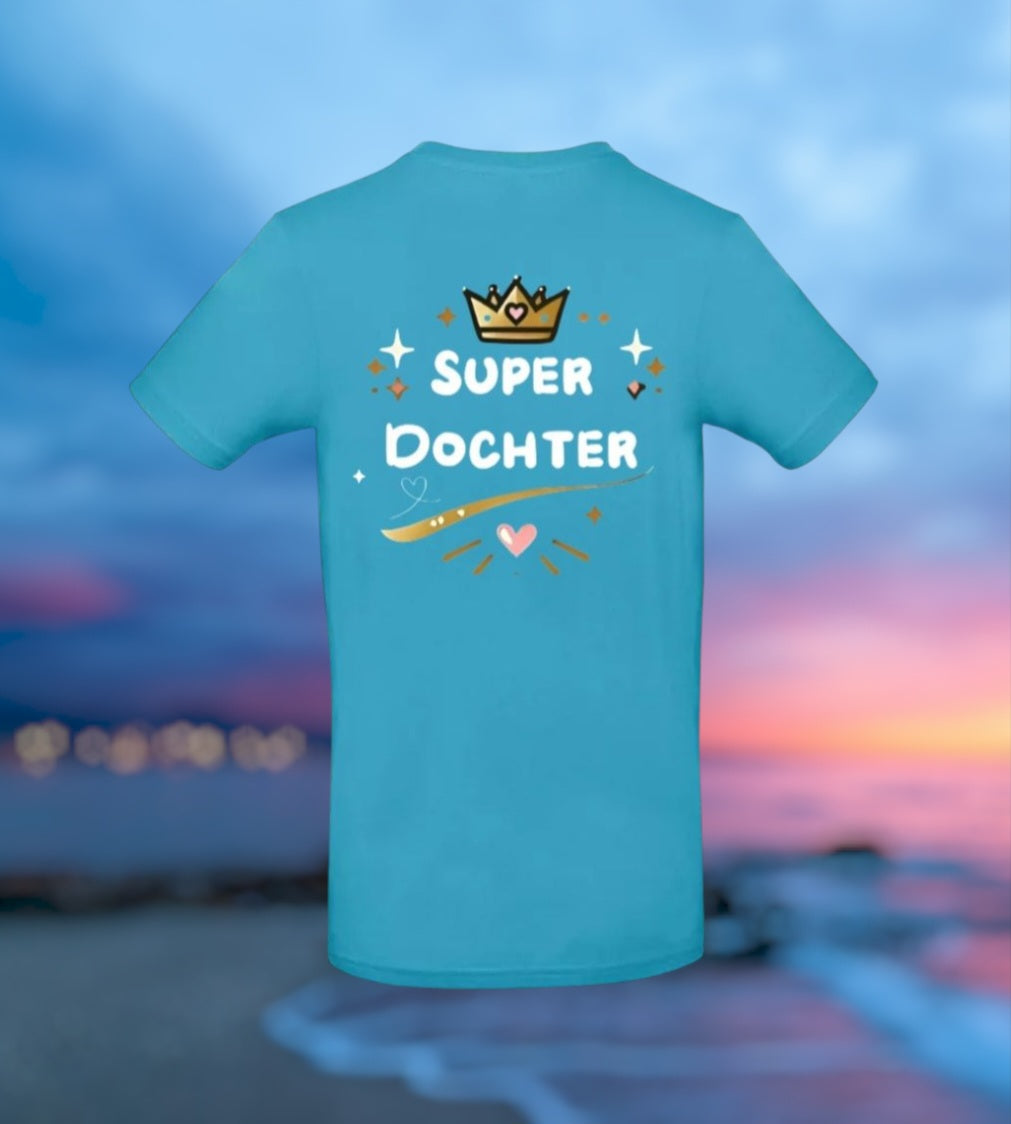 Super Dochter Meisjes T-Shirt – Voor Kleine Superheldinnen!