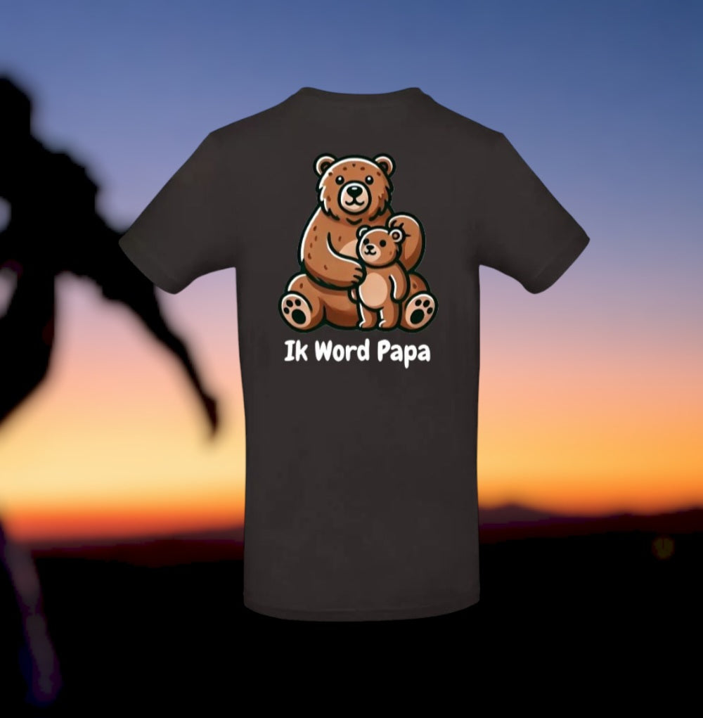 Ik Word Papa Heren T-Shirt - Animals Edition