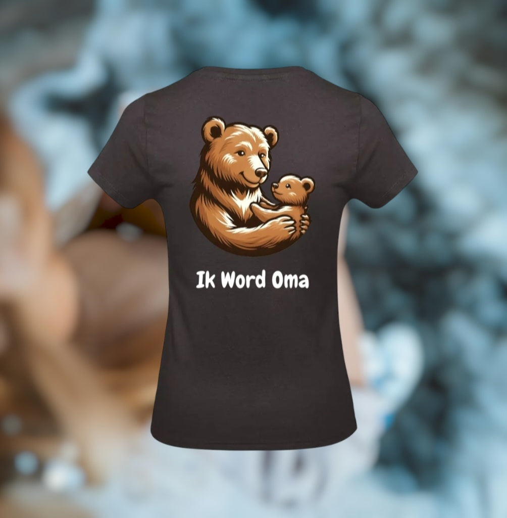Ik Word Oma Dames T-Shirt - Animals Edition