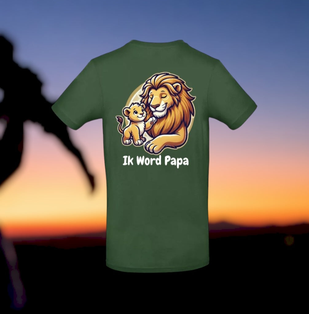 Ik Word Papa Heren T-Shirt - Animals Edition