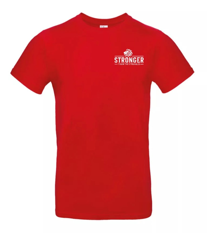 Stronger Than The Struggles Heren T-Shirt - Classic Edition (Witte & Zwarte logo)