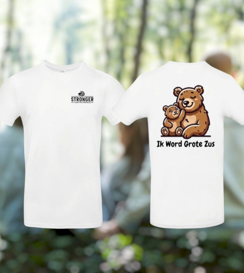 Ik Word Grote Zus Meisjes T-Shirt – Animals Edition