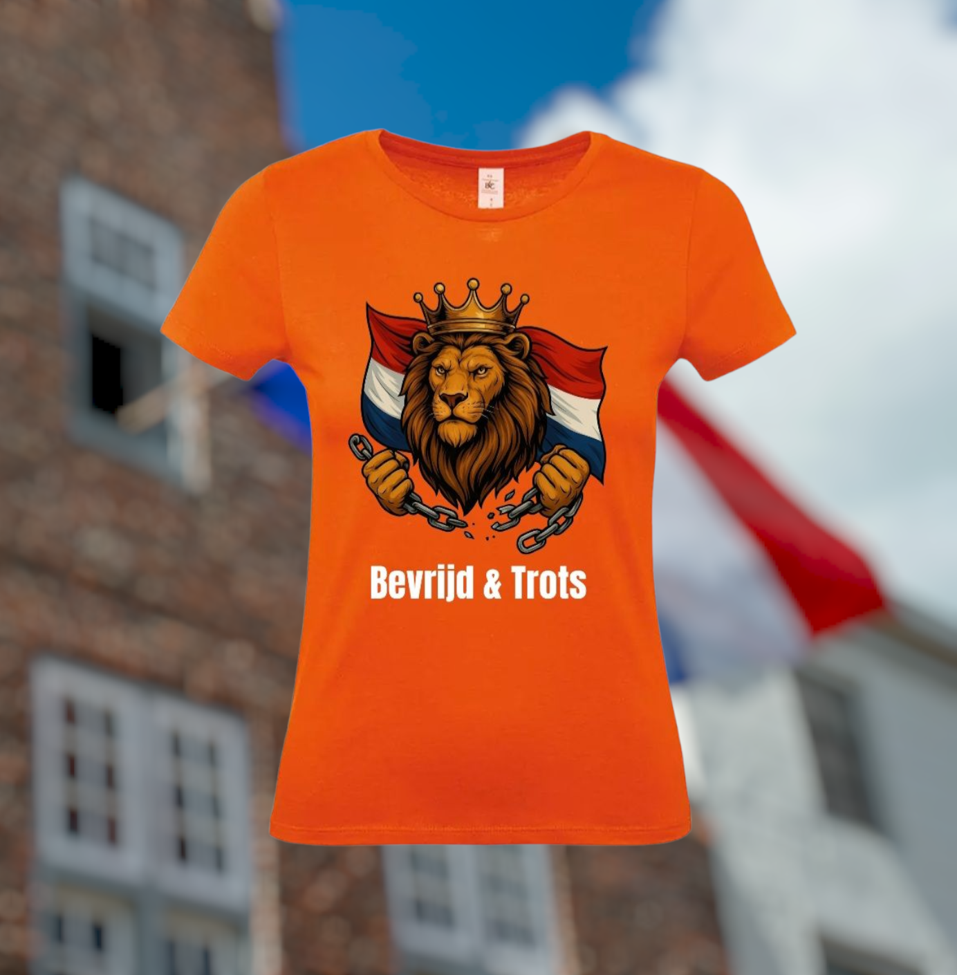 Bevrijd & Trots Dames T-Shirt – Bevrijdingsdag Edition