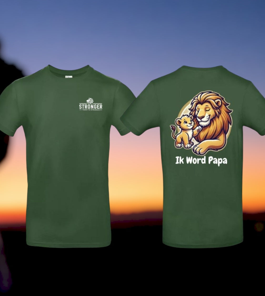Ik Word Papa Heren T-Shirt - Animals Edition