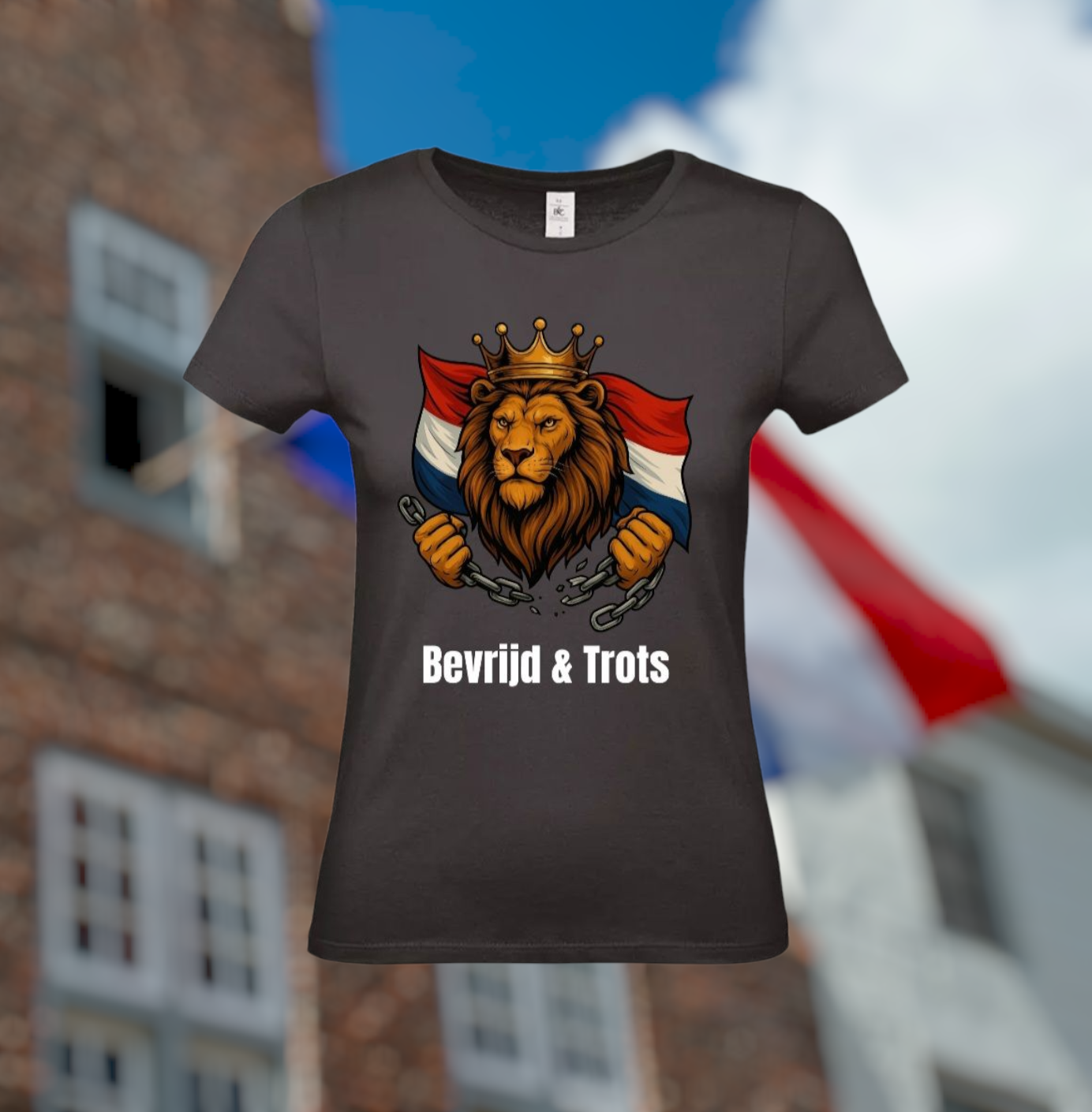 Bevrijd & Trots Dames T-Shirt – Bevrijdingsdag Edition