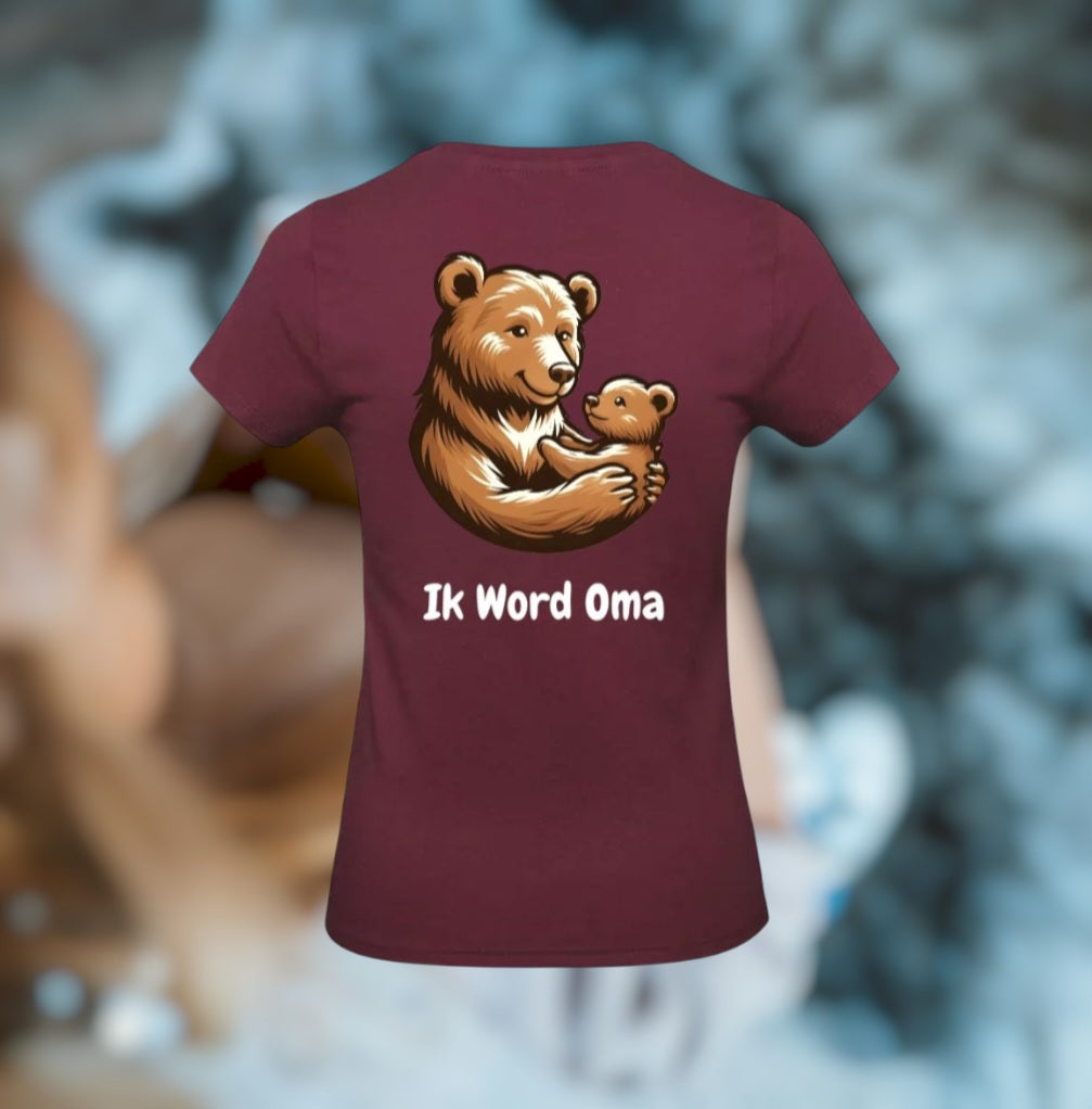 Ik Word Oma Dames T-Shirt - Animals Edition