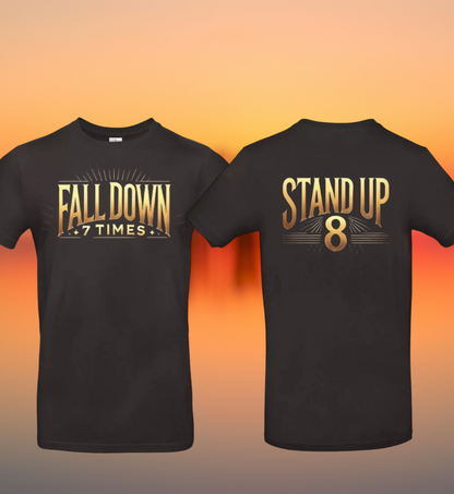 Rise Again Heren T-Shirt - Power Edition (Gouden logo's)