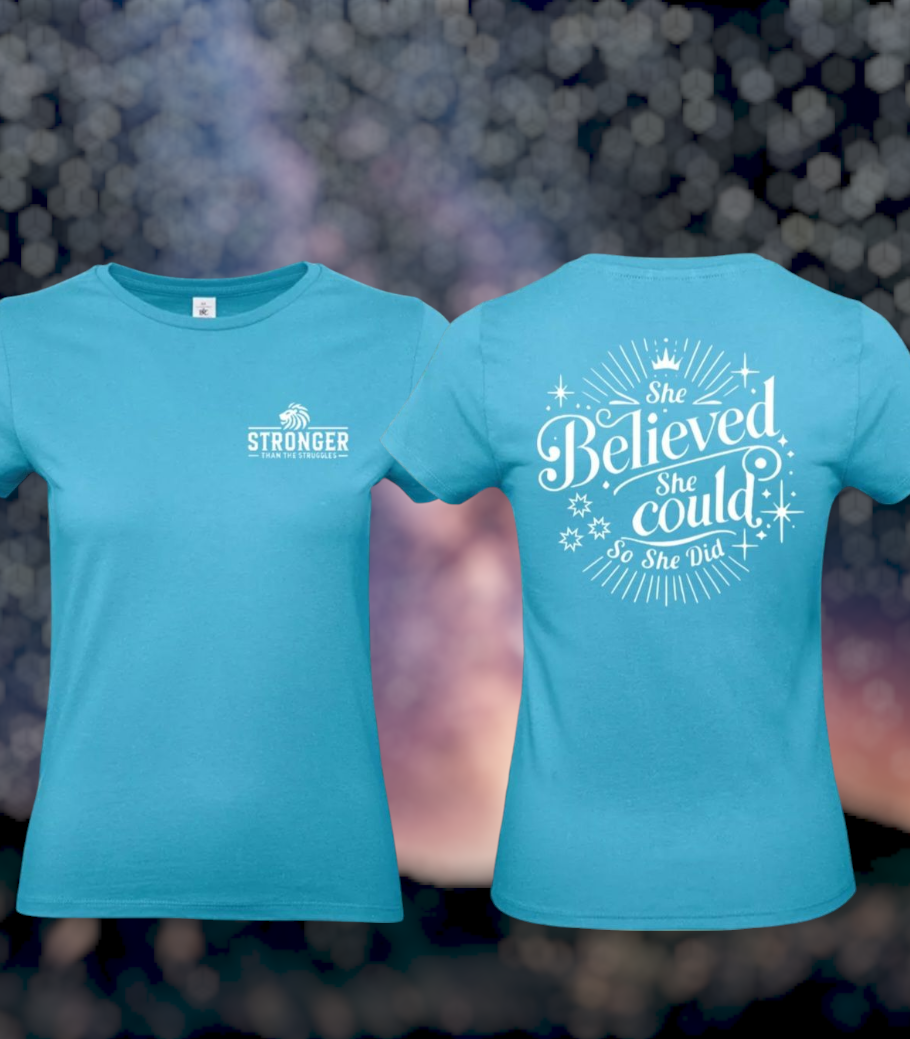She Believed Dames T-Shirt - Classic Edition (Witte & Zwarte Logo's)