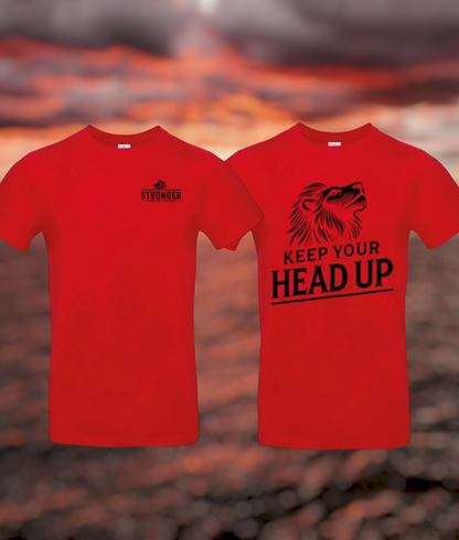 Keep Your Head Up Heren T-Shirt - Classic Edition (Witte & Zwarte logo)